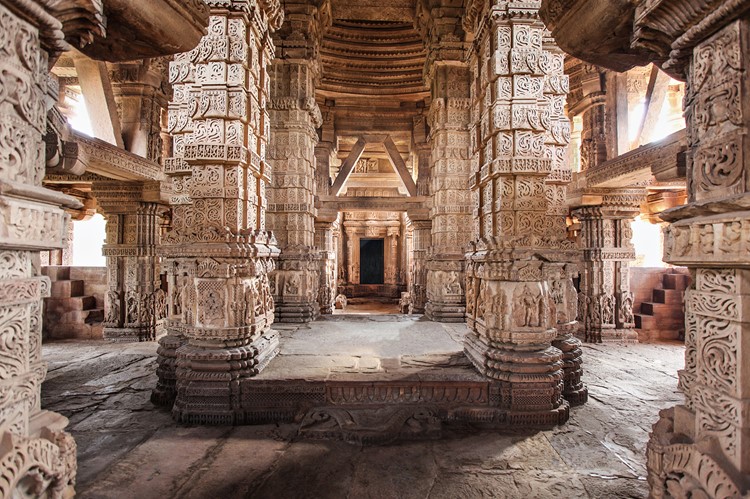 Sas Bahu tempel in Gwalior, India